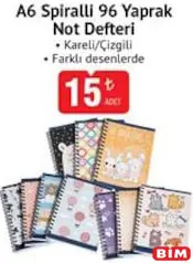 STUDİ A6 SPİRALLİ 96 YAPRAK NOT DEFTERİ KARELİ/ÇİZGİLİ